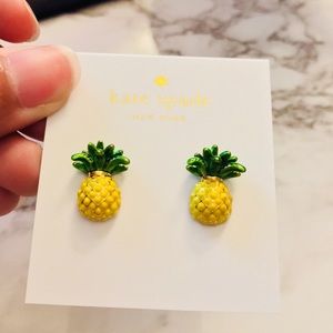 NWT kate spade pineapple earrings